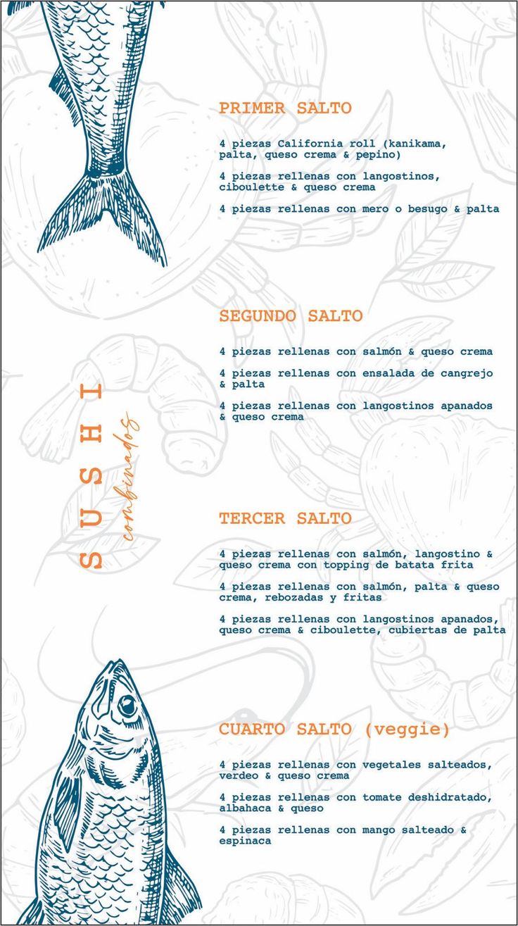 Sushi Menu
